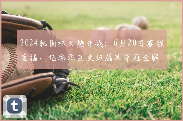 2024韩国杯火热开战：6月20日赛程直播、亿韩元巨奖归属及夺冠全解析